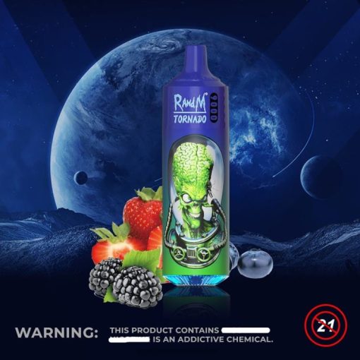 De RandM Tornado 9000 in Gemengde Bessen: Een Nieuwe Ster in de Belgische Vaping-Wereld