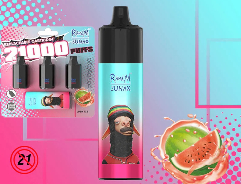 RandM Sunax 21000 Vape - Lush Ice: Jouw Nieuwe Favoriet in de Wereld van Vervenbaar Vapen