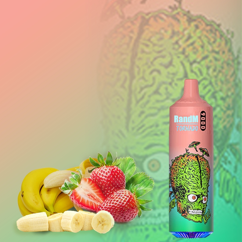 RandM Tornado 9000 Vape-Apparaat - Aardbei Banaan: De Vlaamse Elegantie van Vapen in 2025