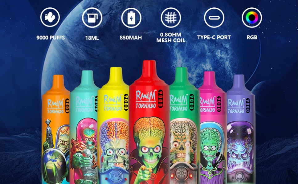 De Nieuwste Sensatie in Dampen: RandM Tornado 9000 Vape – Watermeloen Ijs