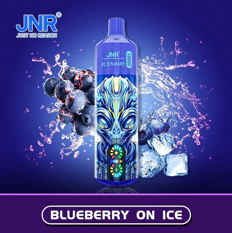 JNR ALIEN Max 18000 Puffs: Je Ultieme Zomerse Verfrissing met Bosbessen op Ijs!