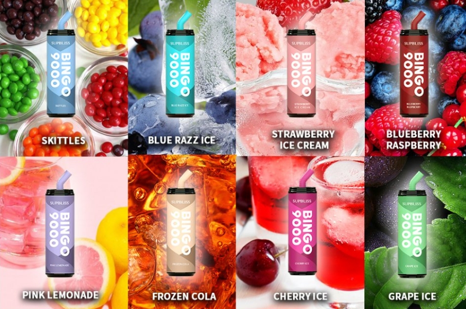 Fumot Supbliss Bingo 9000 Puffs: De Blauw Razz-Ijs Sensatie voor de Moderne Nederlandse Vaper