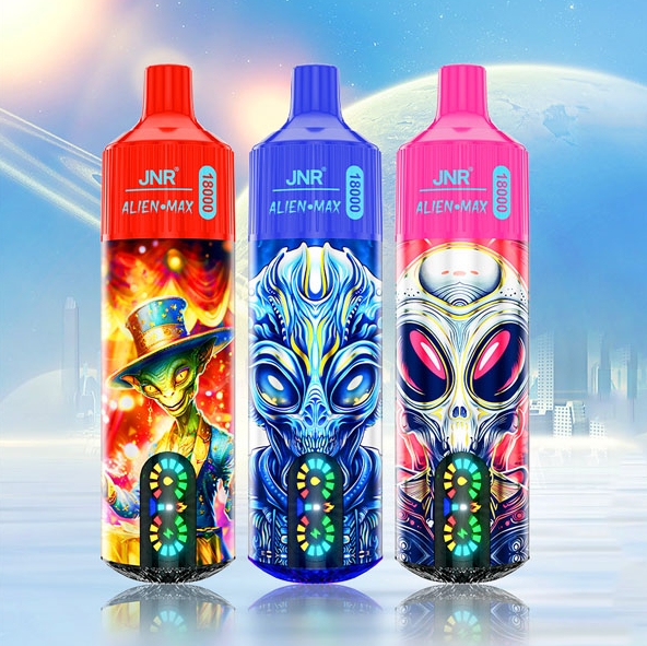 JNR ALIEN Max 18000 Puffs: Je Ultieme Zomerse Verfrissing met Bosbessen op Ijs!