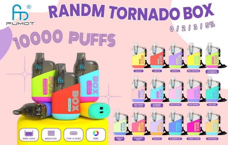 Fumot Original RandM Tornado Box 10000 Puffs - Kiwi-Passievrucht-Guave: Jouw Tropische Energieboost voor de Nederlandse Dampbeleving