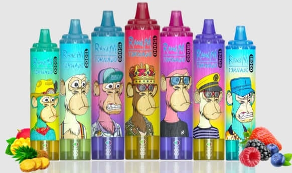 RandM Tornado 15000 Puffs Vape - zure appel: De perfecte balans tussen kracht, frisheid en karakter