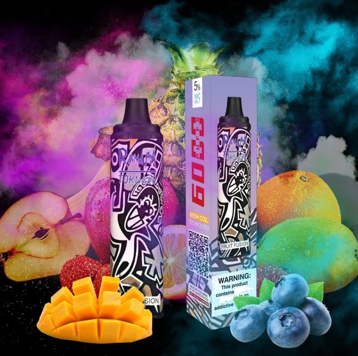 RandM Tornado 6000 Puffs: fruitfusie - Een Explosie van Zomerse Vreugde in Elke Ademteug