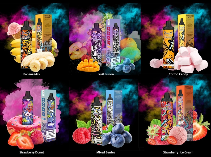RandM Tornado 6000 Puffs: fruitfusie - Een Explosie van Zomerse Vreugde in Elke Ademteug