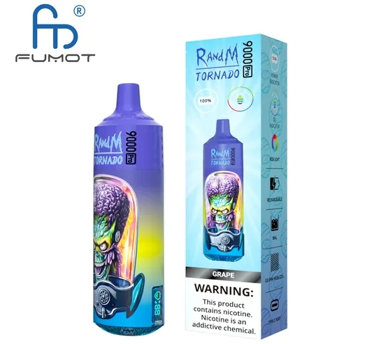 De Fumot Tornado 9000 Pro Vape: Jouw Ultieme Druif-ervaring in een Handzaam Design