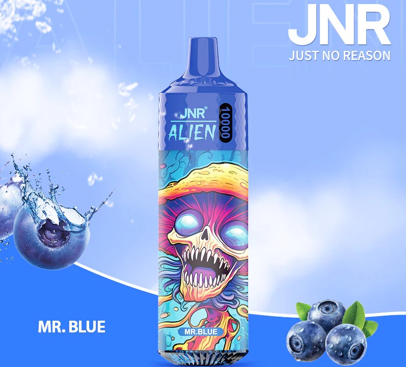 JNR ALIEN 10000 Puffs Vape - Meneer Blauw: Je Nieuwe Regelrechte Sensatie in de Belgische Vape-Wereld